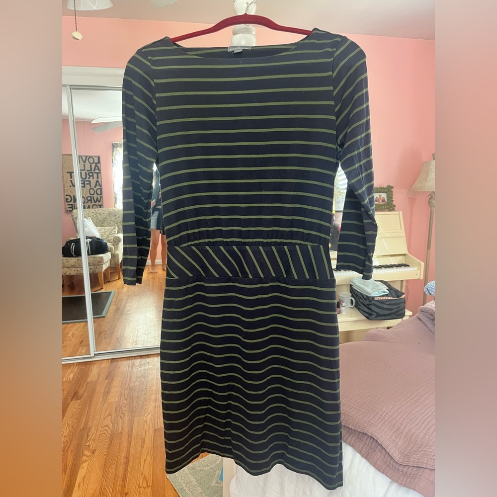 L.L. Bean Signature Striped Dress, Size 4 - Picture 2 of 4